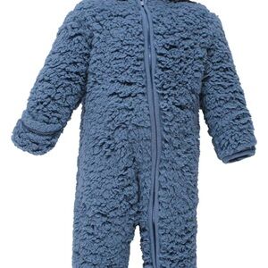 Cozy Blue Fleece Kids One Piece